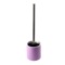 Toilet Brush Holder, Lilac, Round, Free Standing, Steel